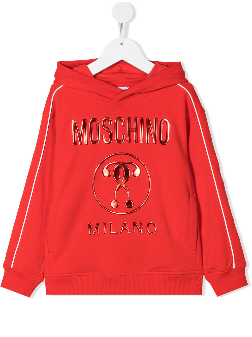 фото Moschino kids худи с тисненым логотипом