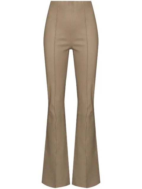 REMAIN Calça cintura alta de couro