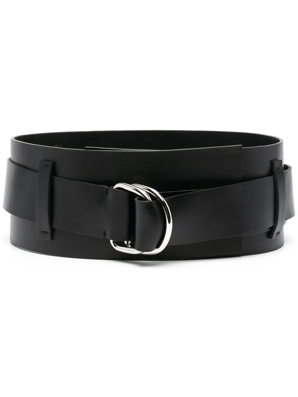 

Federica Tosi buckle leather belt - Black