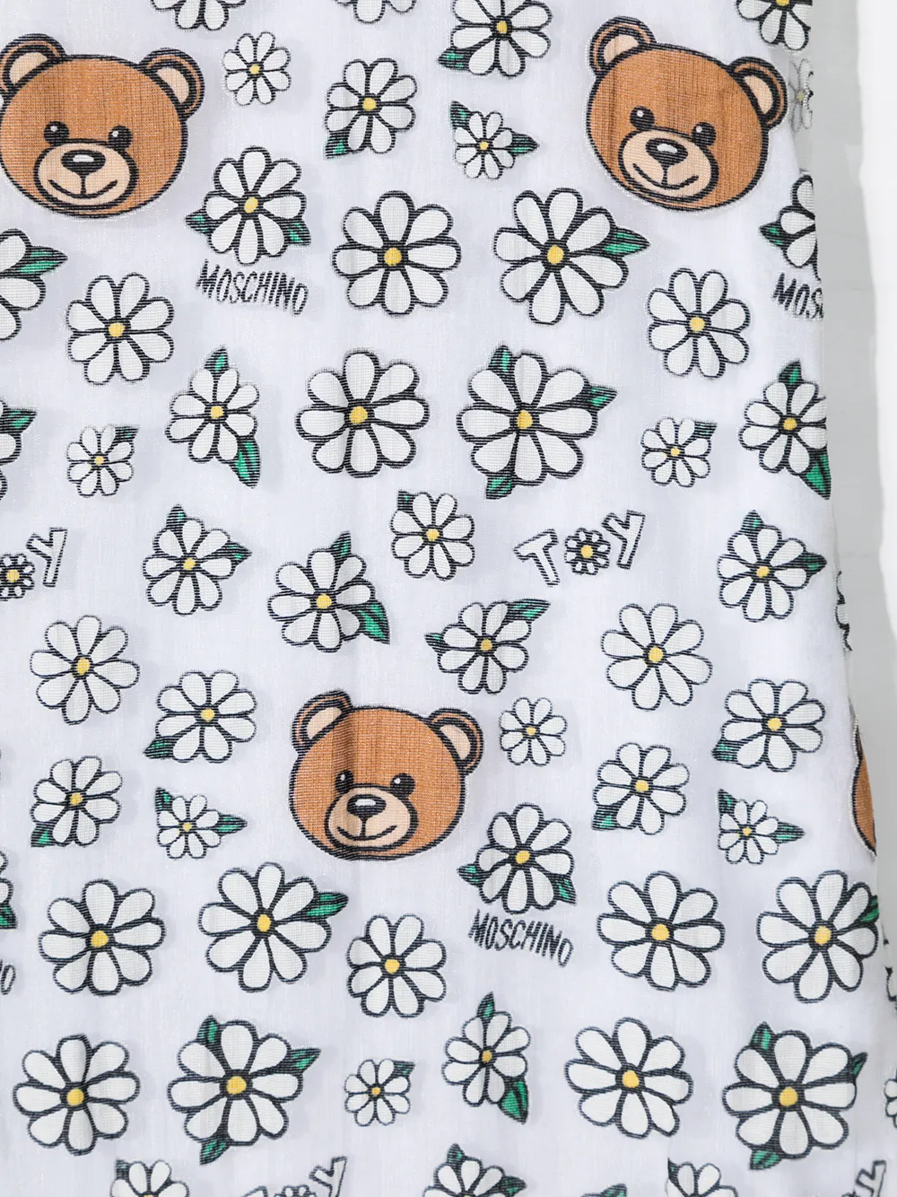 фото Moschino kids платье с принтом teddy bear