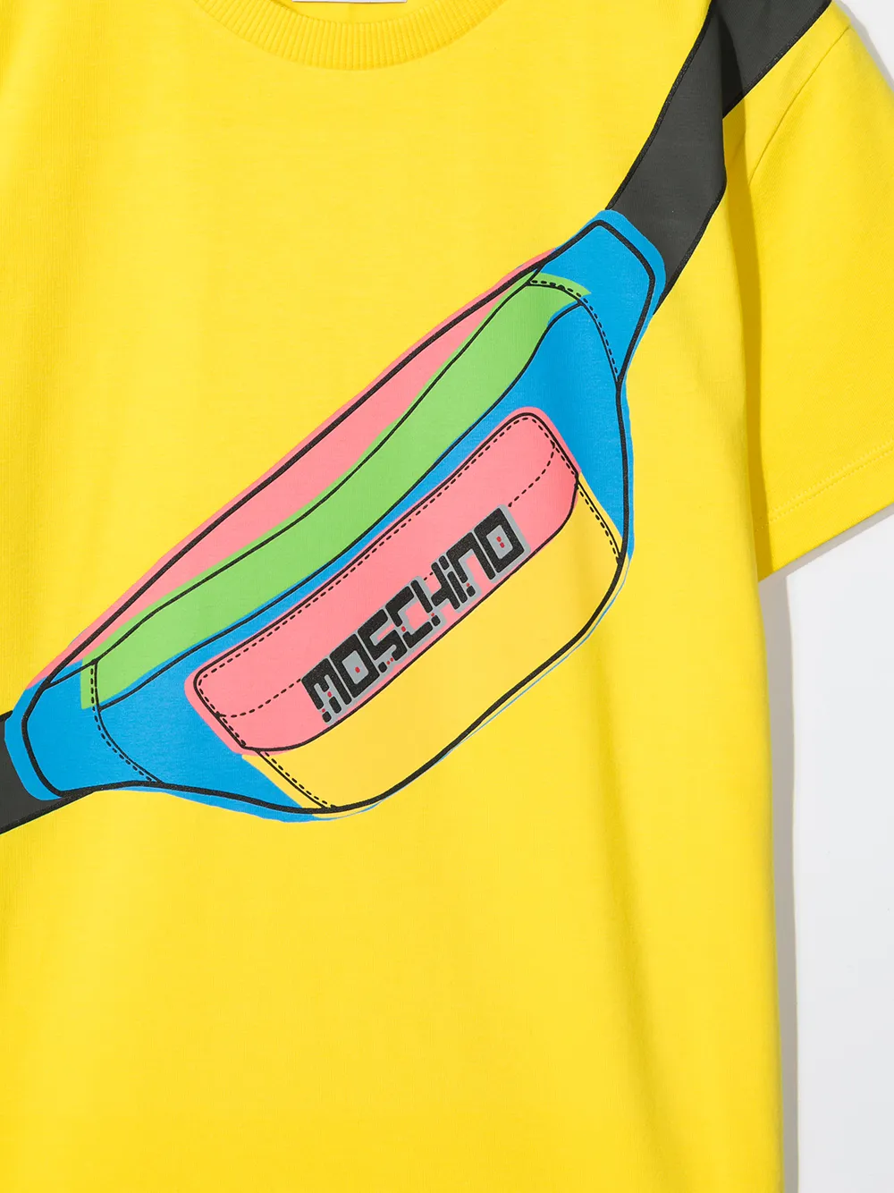 фото Moschino kids футболка с графичным принтом