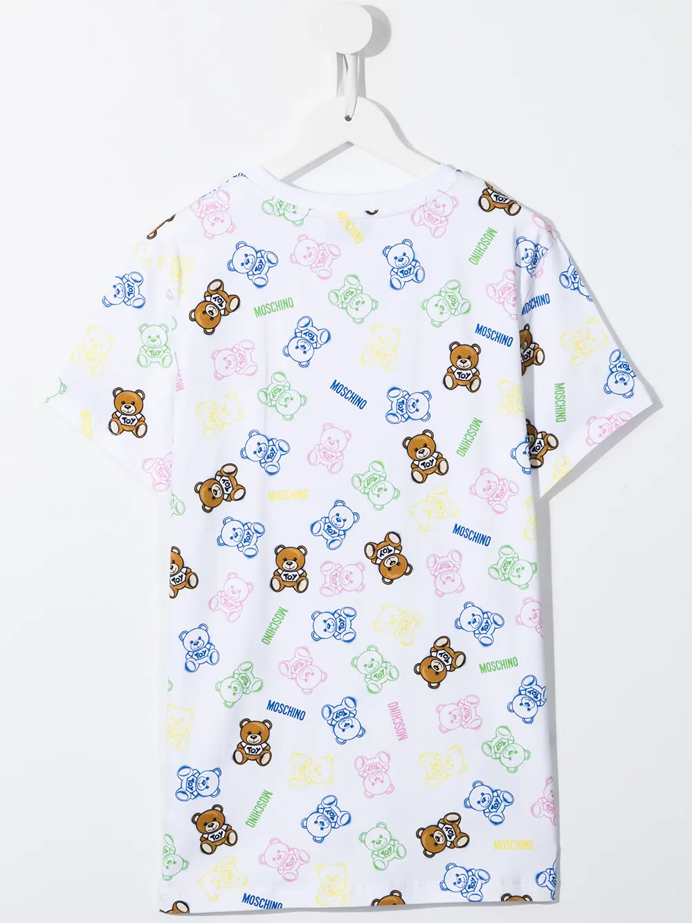 фото Moschino kids футболка с принтом teddy bear