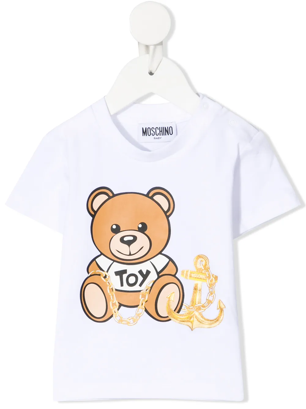 фото Moschino kids футболка teddy bear