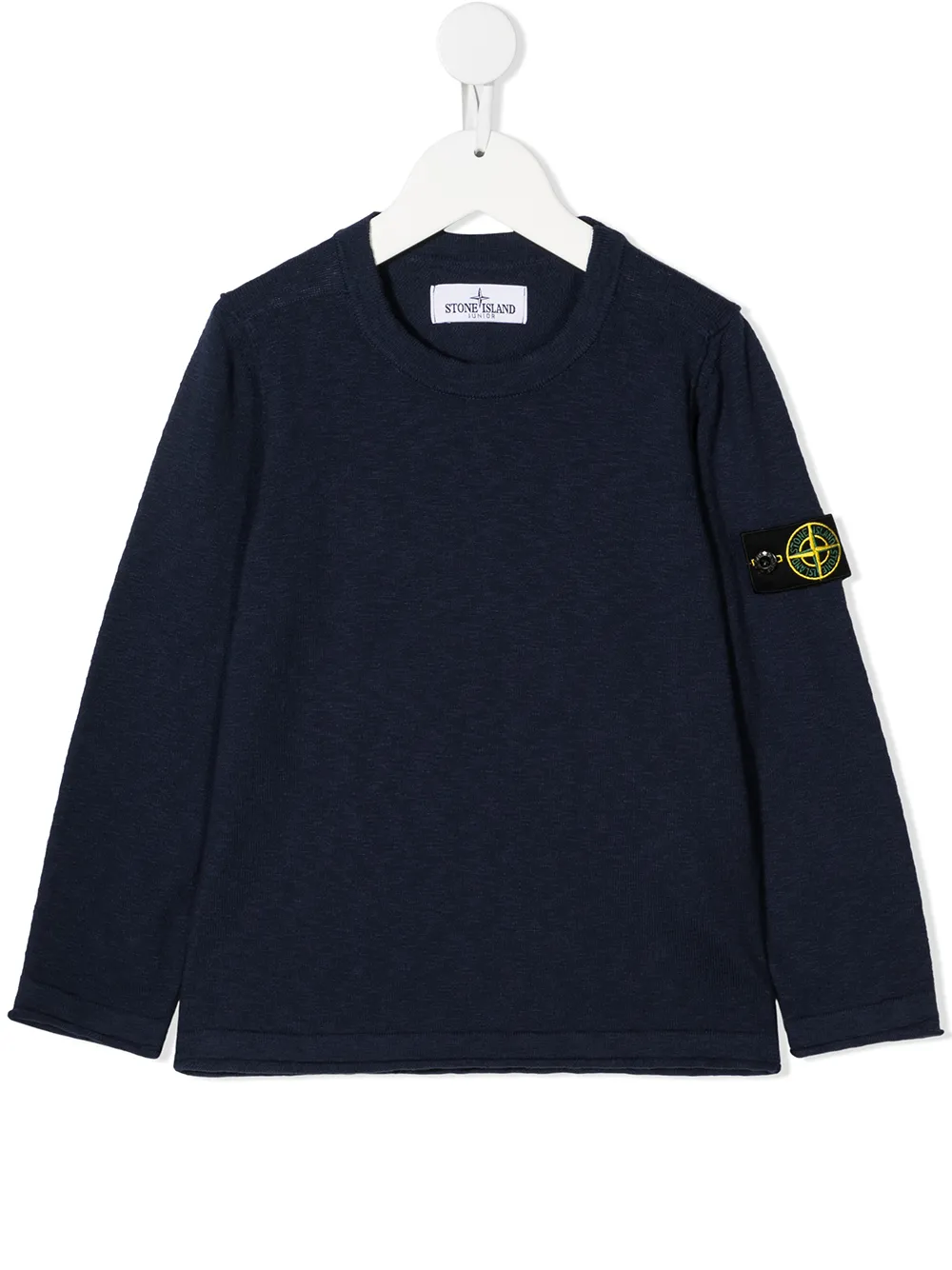 

Stone Island Junior suéter con parche del logo - Azul