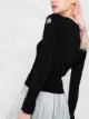 Moncler contrast trim knitted top