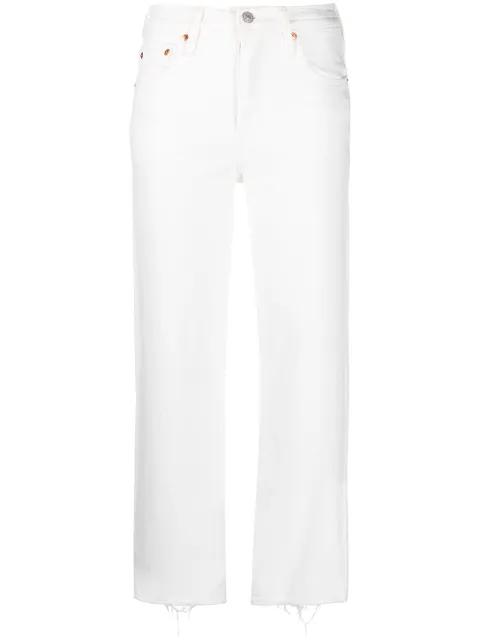 Levi's high waisted straight jeans 