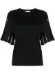 Image 1 of Fabiana Filippi sheer sleeves T-shirt