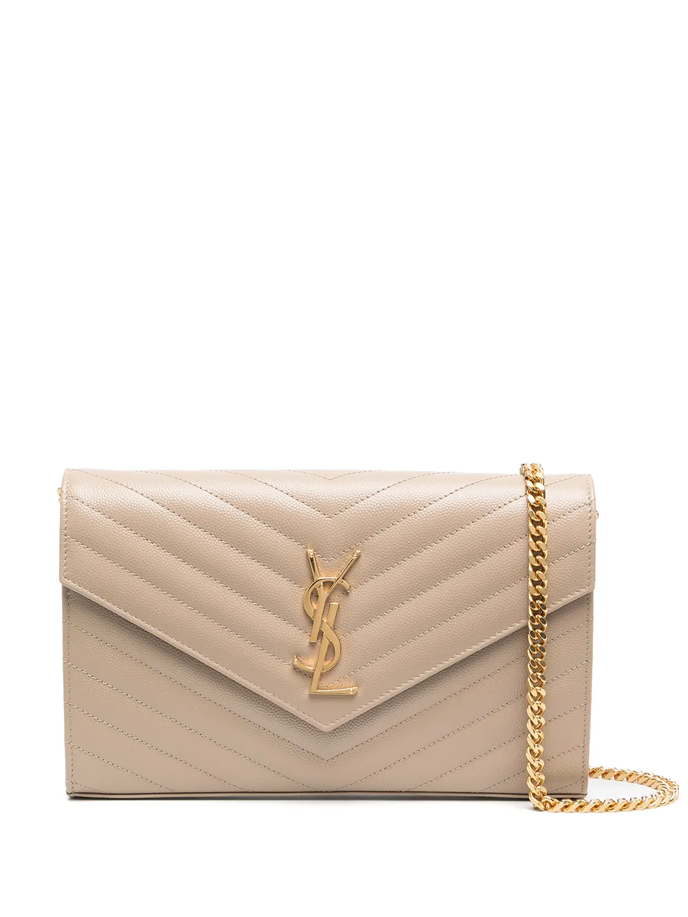 Saint Laurent Medium Monogram Tri-Quilted Leather Shoulder Bag