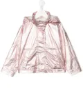 Moncler Enfant metallic-effect jacket - Pink