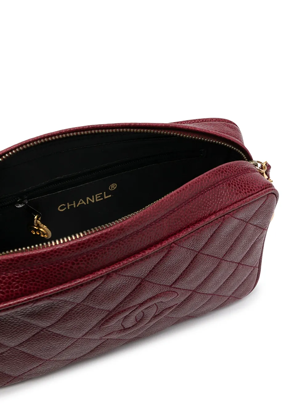 фото Chanel pre-owned стеганая сумка на плечо 1995-го года с логотипом