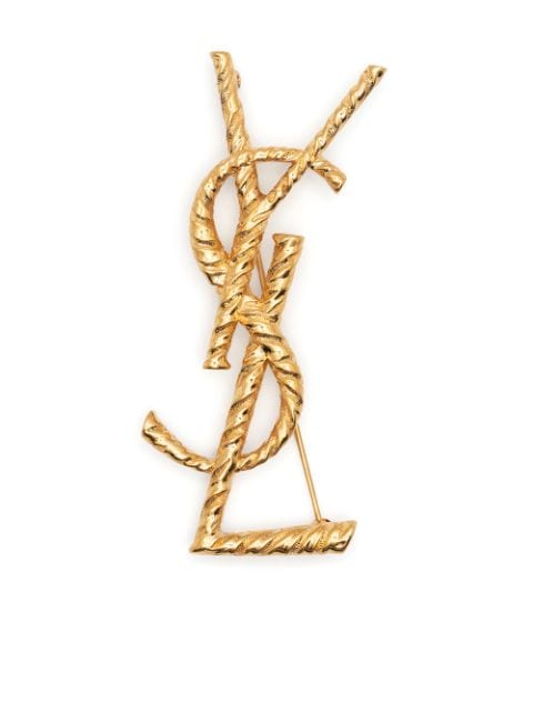 Saint Laurent broche à logo YSL