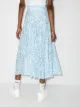 Rixo Claire squiggle print midi skirt