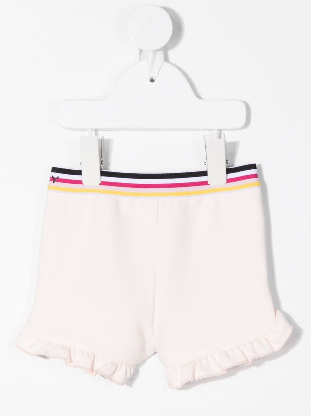 Shop Givenchy Ruffle-trim Shorts In 粉色