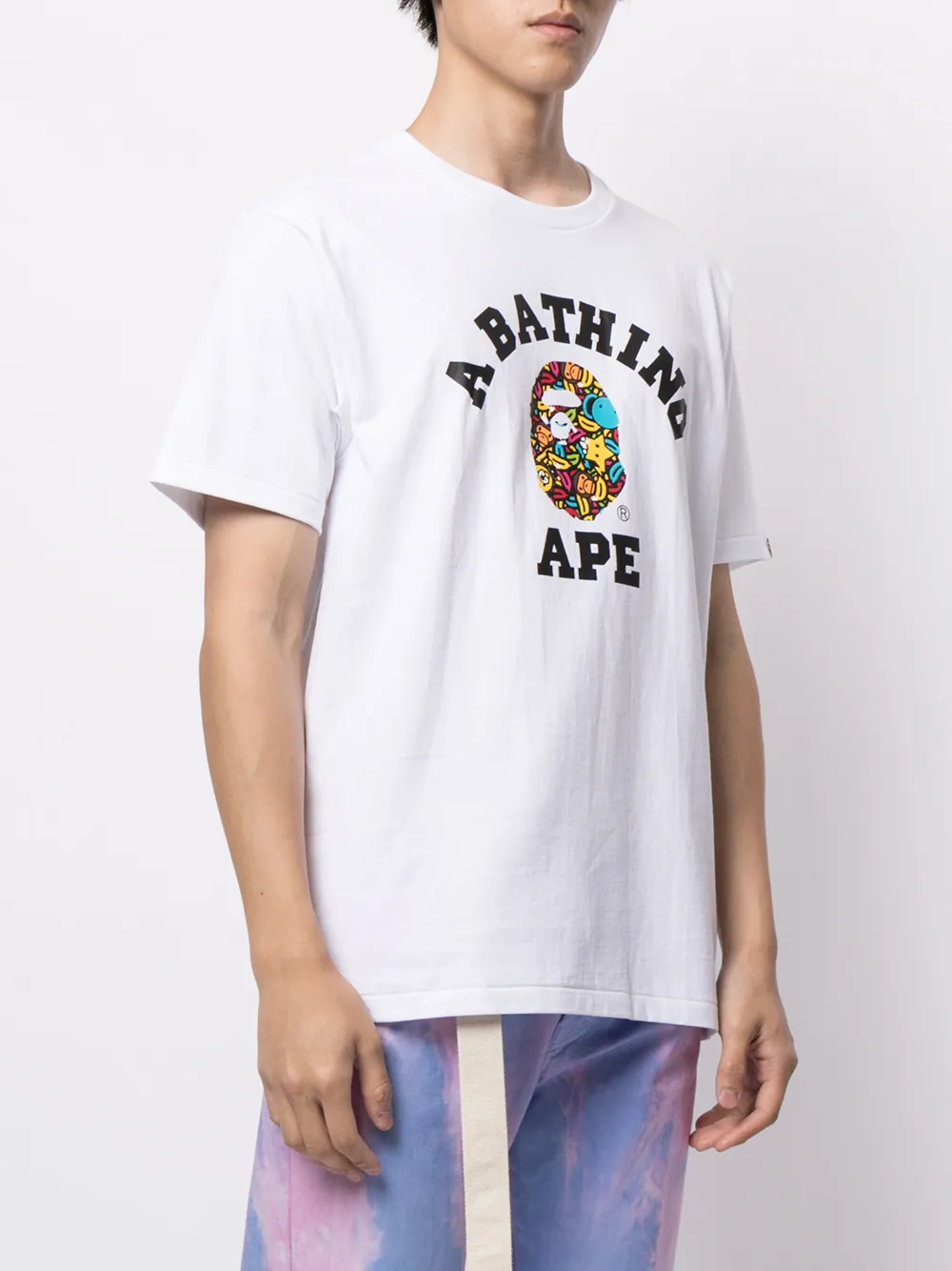 фото A bathing ape® футболка baby milo alphabet college