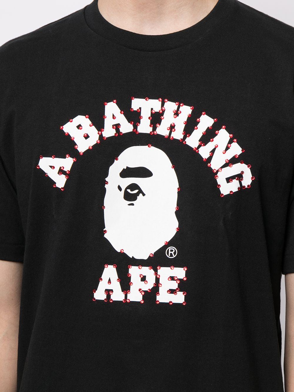 фото A bathing ape® футболка с графичным принтом