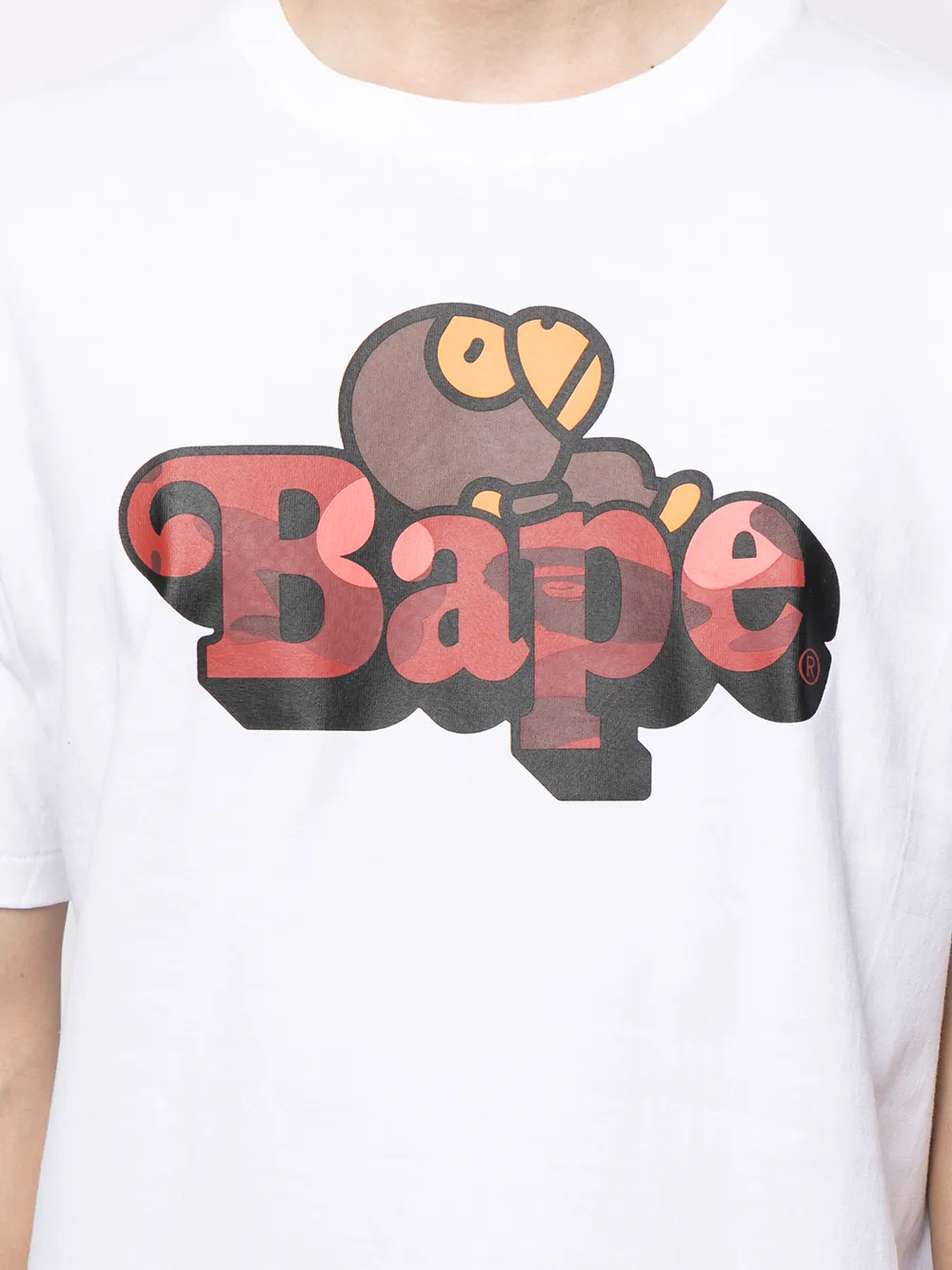 фото A bathing ape® футболка с графичным принтом