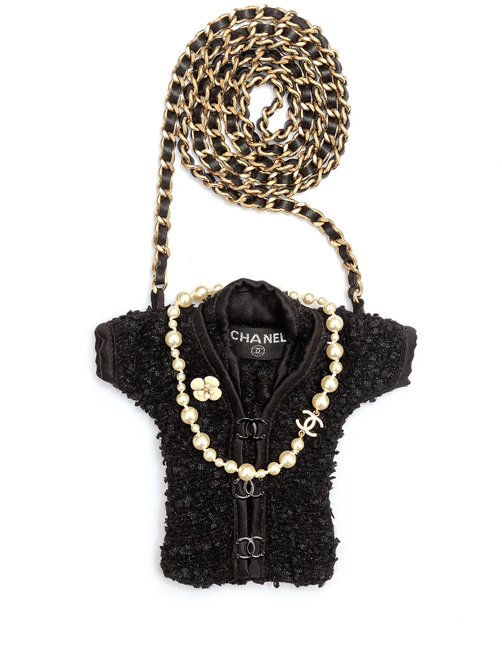 фото Chanel pre-owned мини-сумка tweed jacket