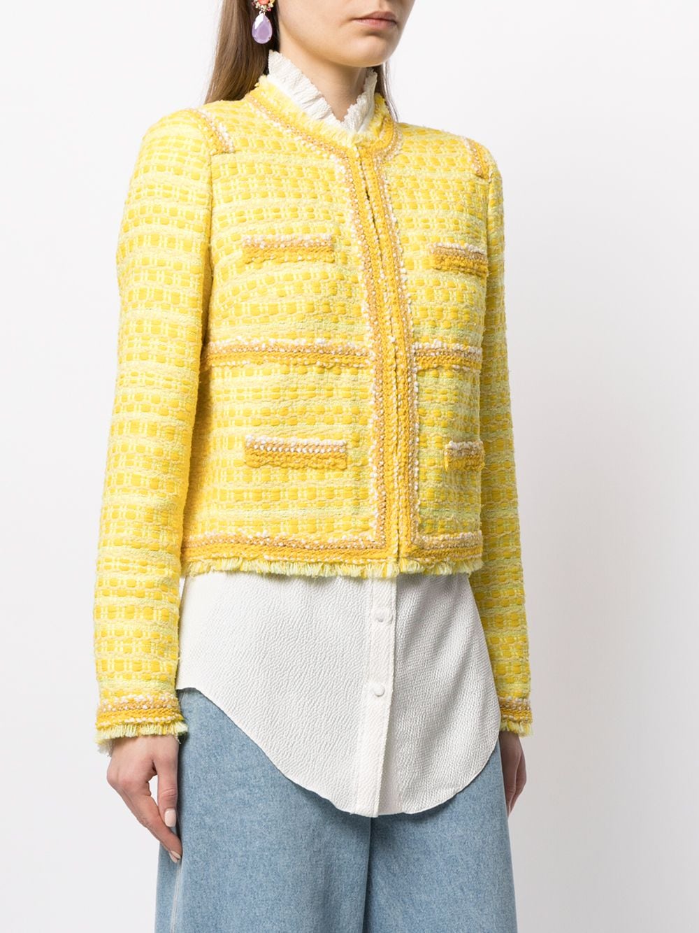 Giambattista Valli patterned-tweed Jacket - Farfetch