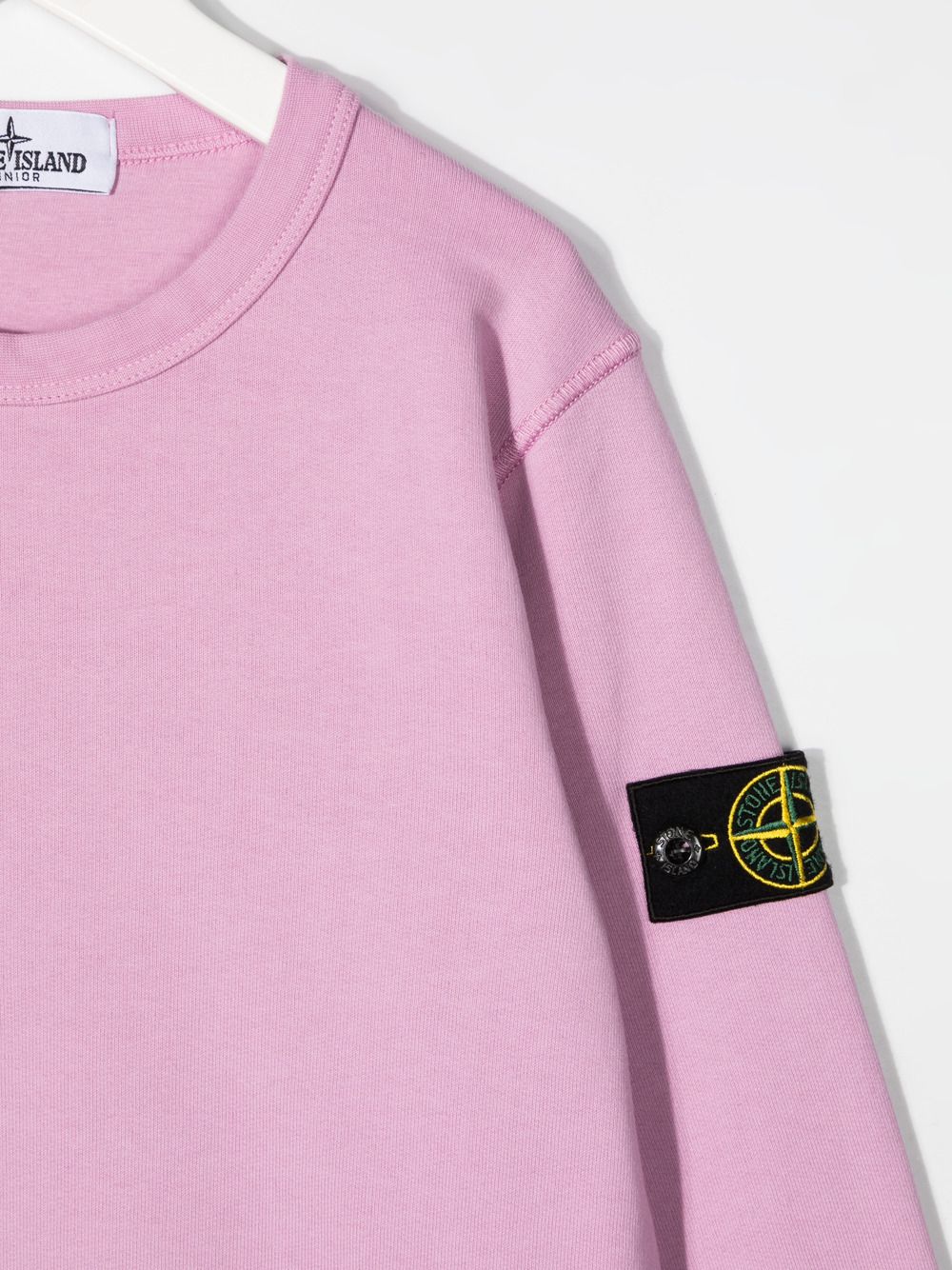 фото Stone island junior толстовка с круглым вырезом