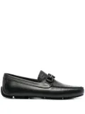 Ferragamo Gancini-logo loafers - Black