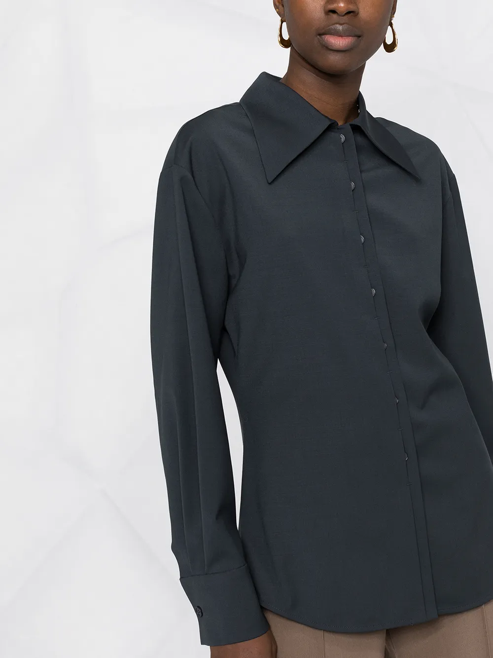 фото Low classic point-collar shirt