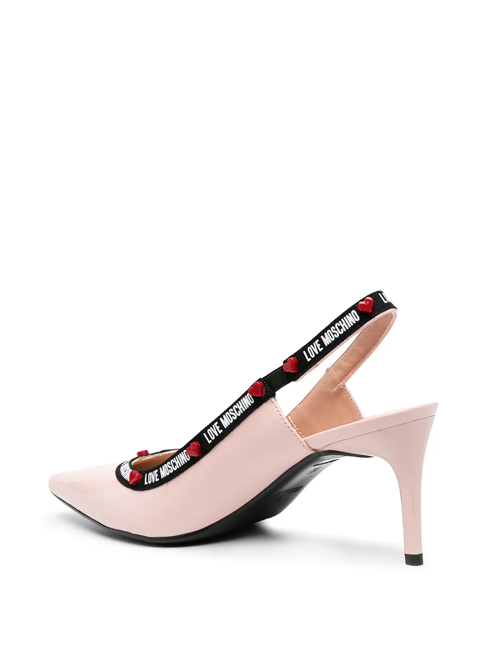 фото Love moschino туфли с логотипом и ремешком на пятке