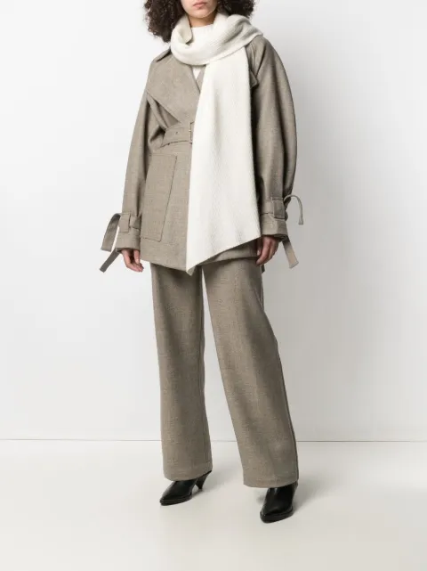 Christian Wijnants Krasti Ribbed Knit Scarf Farfetch