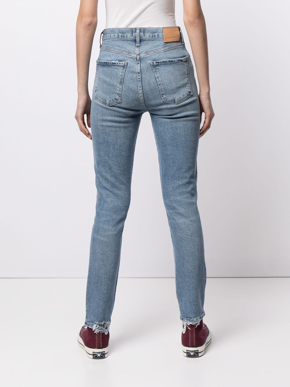 Shop Citizens Of Humanity Olivia Slim-fit Jeans In Blue