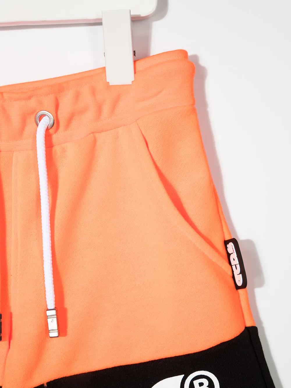 Gcds Teen Logo-print Track Shorts In Orange