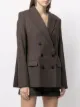 Monse plaid cape blazer