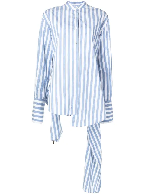 Monse striped drawstring shirt
