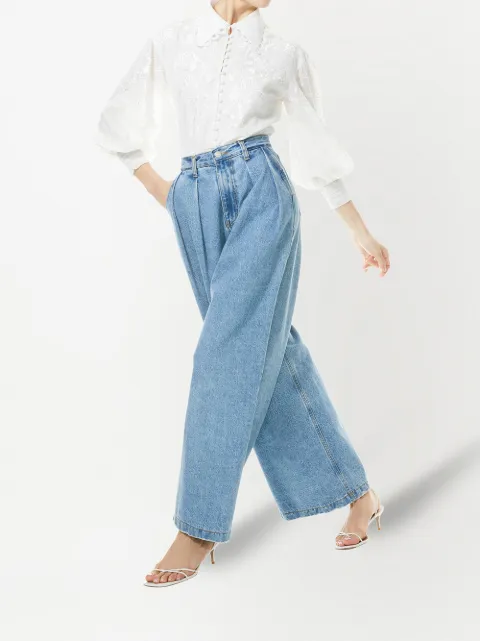 Alice+Olivia Geplooide Jeans - Farfetch
