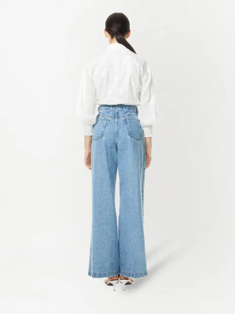 Alice+Olivia Geplooide Jeans - Farfetch