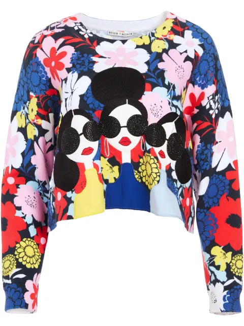 Alice+Olivia Nyla State cropped jumper 