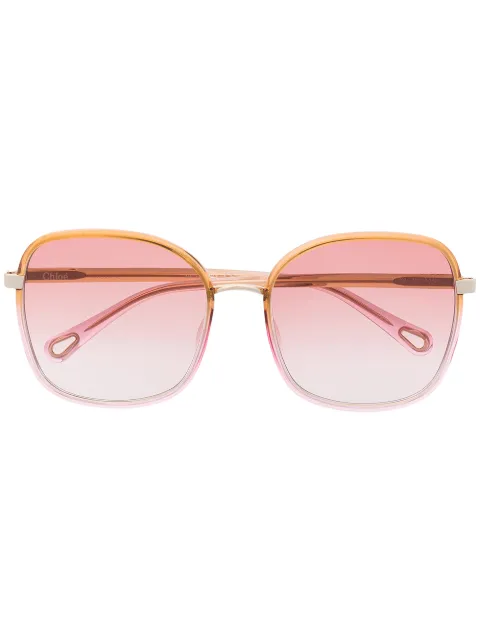 Chloé Eyewear Óculos de sol quadrado oversized Franky