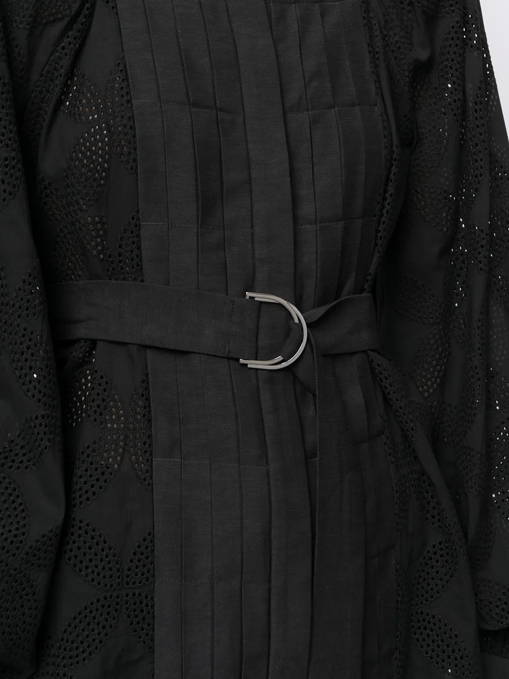 Acler Klara Cut-out Belted Blouse in Black, view 5