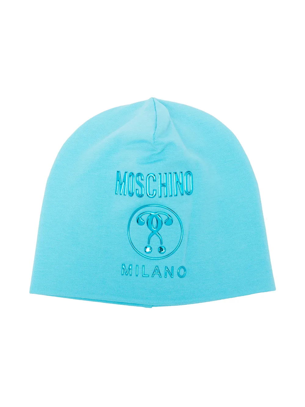 фото Moschino kids шапка бини с аппликацией логотипа