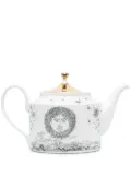 Fornasetti Solitario hand painted teapot - White