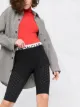 Moncler Radlerhose mit Logo-Print