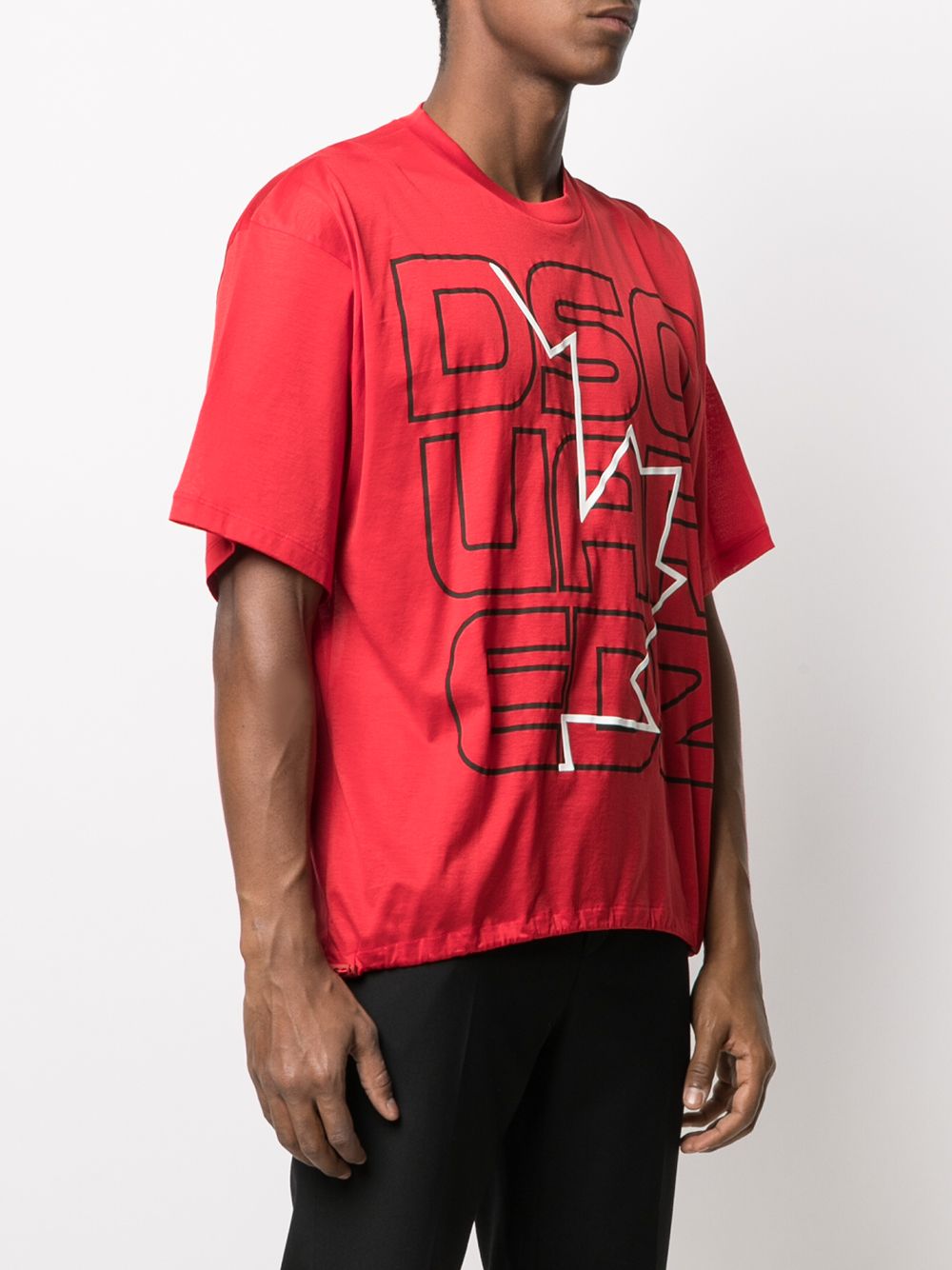 Shop Dsquared2 Logo-print T-shirt In Red