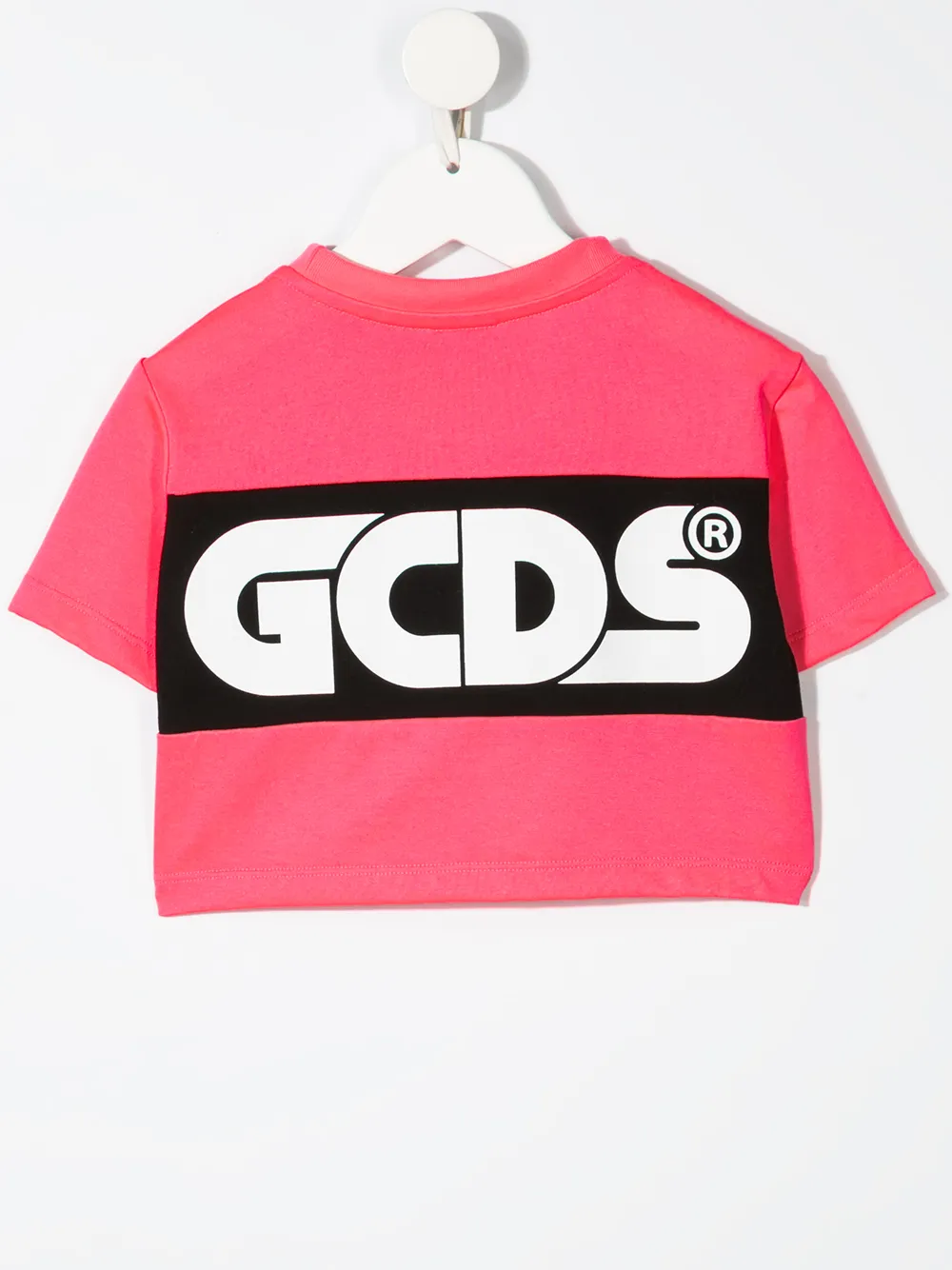 Gcds Kids logo-print cropped T-shirt | Girls T-Shirts | Image 2
