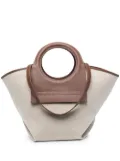 Hereu open-top canvas tote - Neutrals