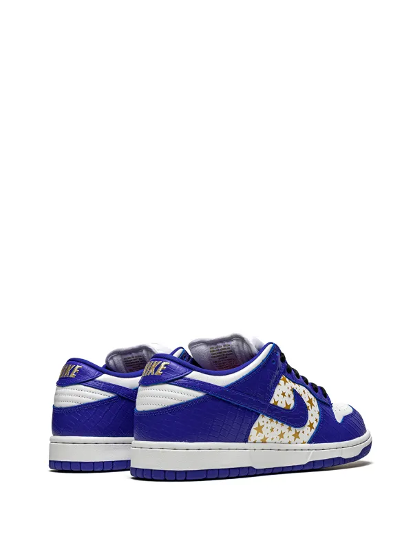 Designer Louis Vuitton Supreme Denim Nike SB Dunk Low Sneakers