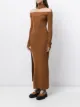 Monse off-shoulder turtleneck arch dress