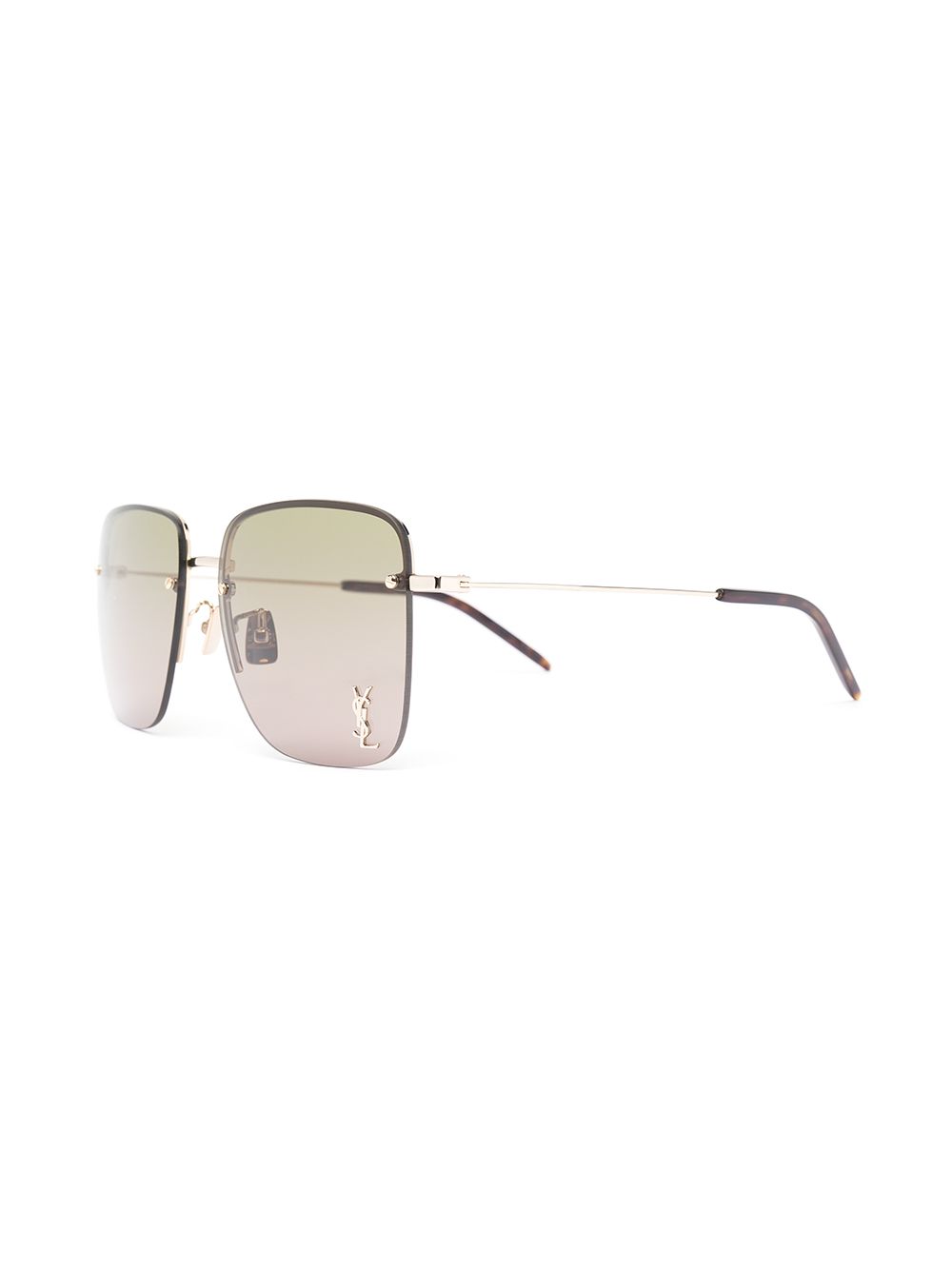 фото Saint laurent eyewear солнцезащитные очки sl312m с монограммой