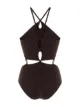 Image 2 of Christopher Esber looped halterneck one-piece