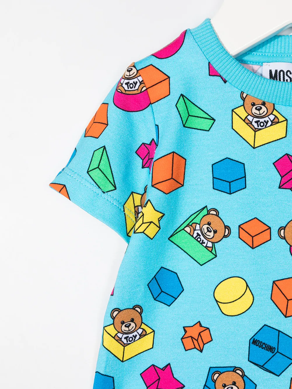 фото Moschino kids короткий комбинезон с принтом teddy bear