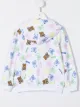 Image 2 of Moschino Kids teddy bear-print zip-up hoodie