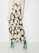 Rixo seashell-print midi skirt
