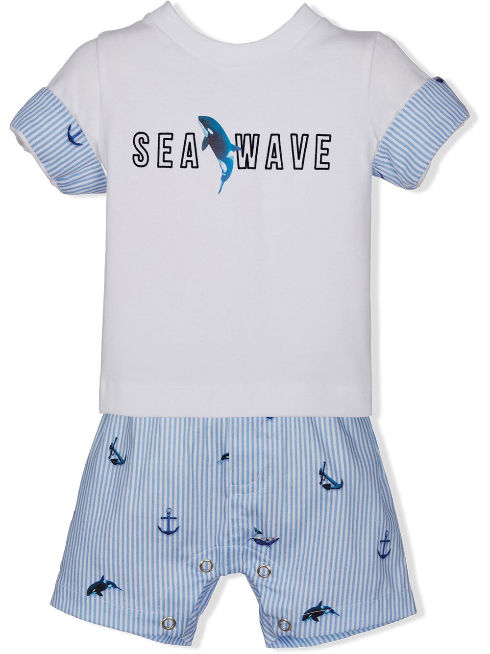 фото Lapin house комплект sea wave из футболки и шорт